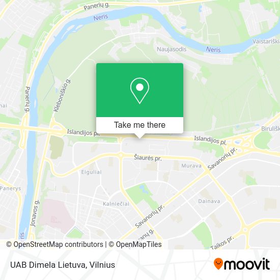 Карта UAB Dimela Lietuva