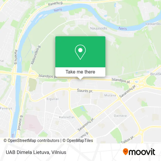 Карта UAB Dimela Lietuva