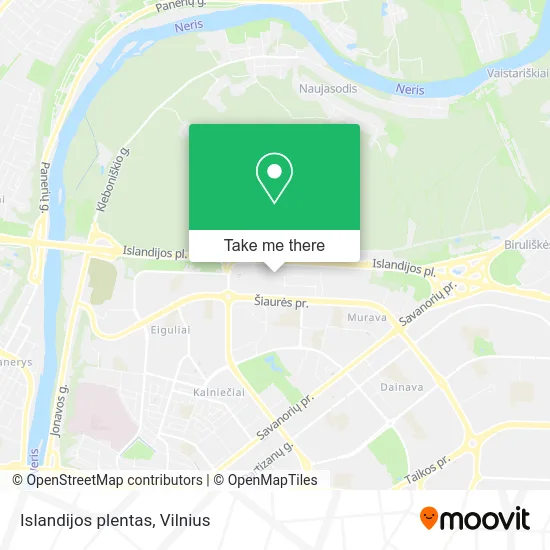 Карта Islandijos plentas