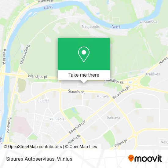 Карта Siaures Autoservisas
