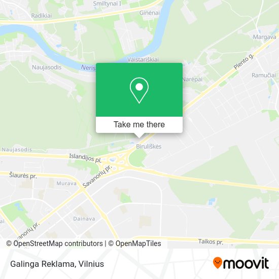 Карта Galinga Reklama