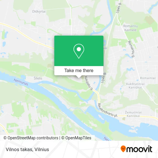 Карта Vilnos takas