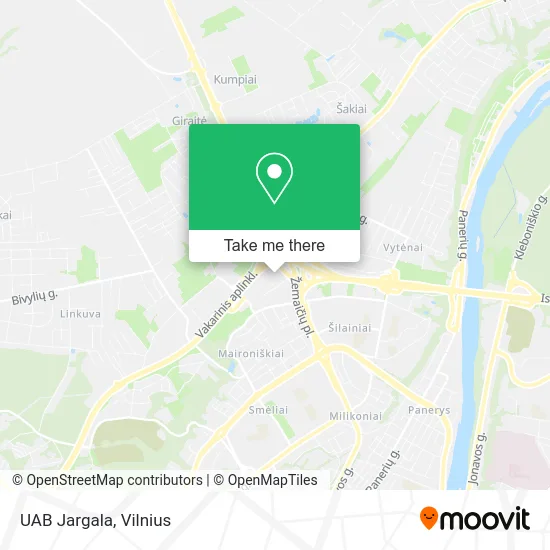 Карта UAB Jargala