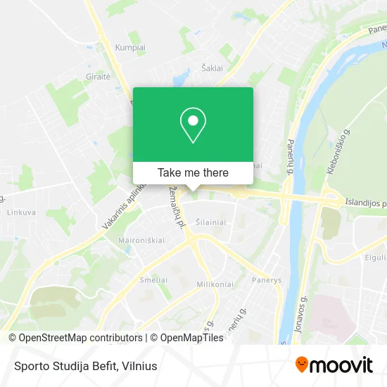 Карта Sporto Studija Befit