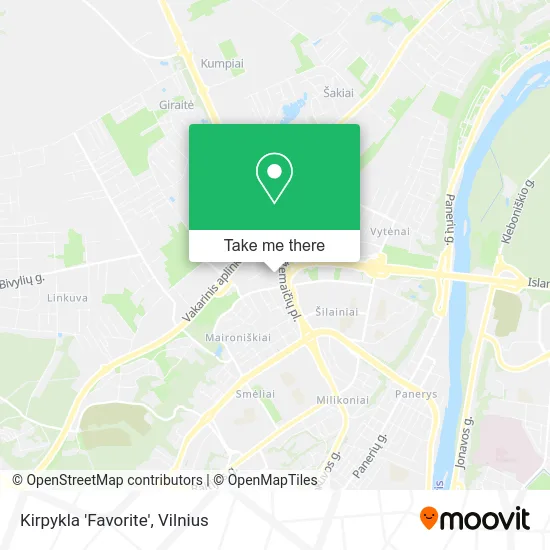 Карта Kirpykla 'Favorite'