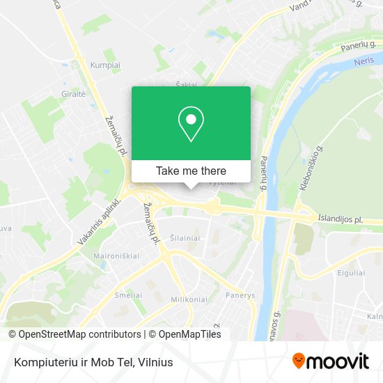 Карта Kompiuteriu ir Mob Tel