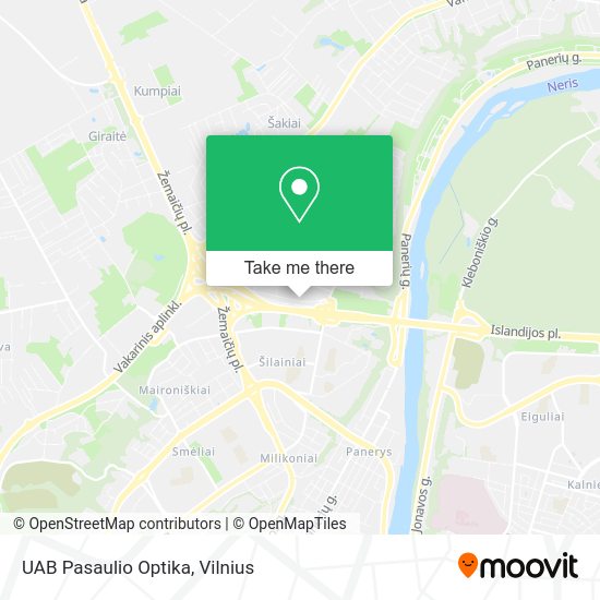 Карта UAB Pasaulio Optika