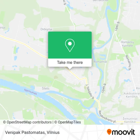 Карта Venipak Pastomatas