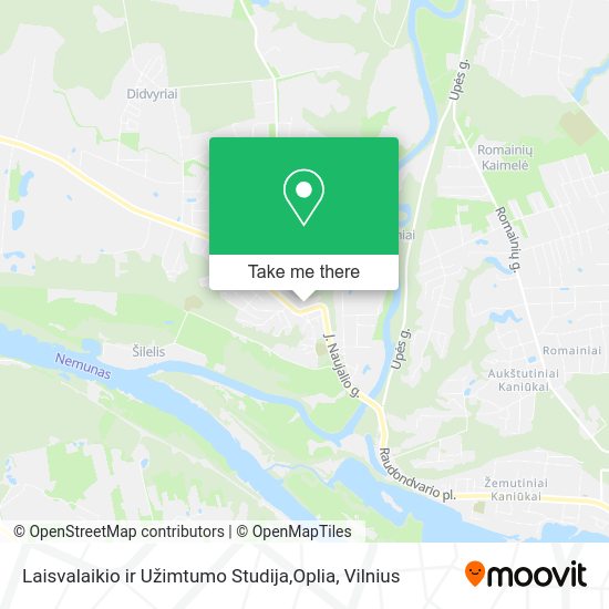 Карта Laisvalaikio ir Užimtumo Studija,Oplia