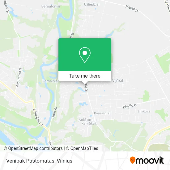 Карта Venipak Pastomatas