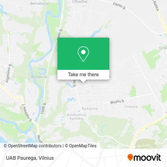 Карта UAB Paurega