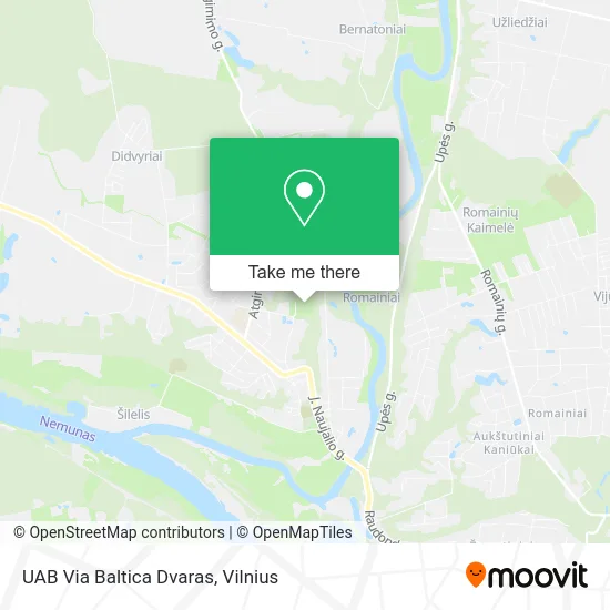 Карта UAB Via Baltica Dvaras