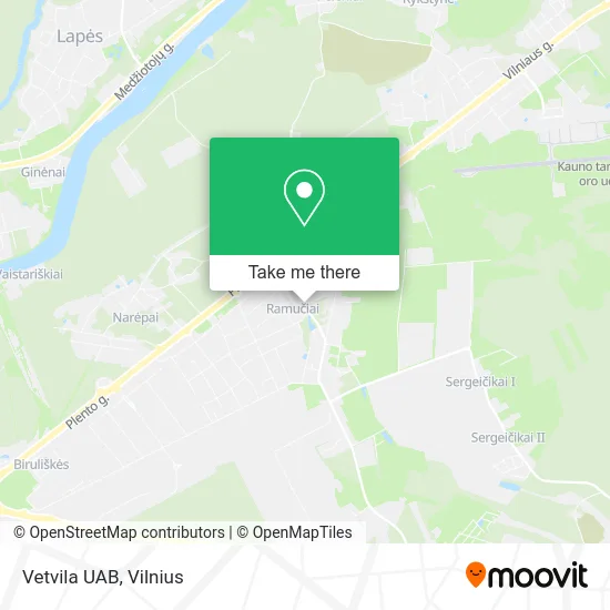 Карта Vetvila UAB