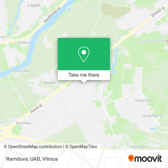 Карта Ramduva, UAB