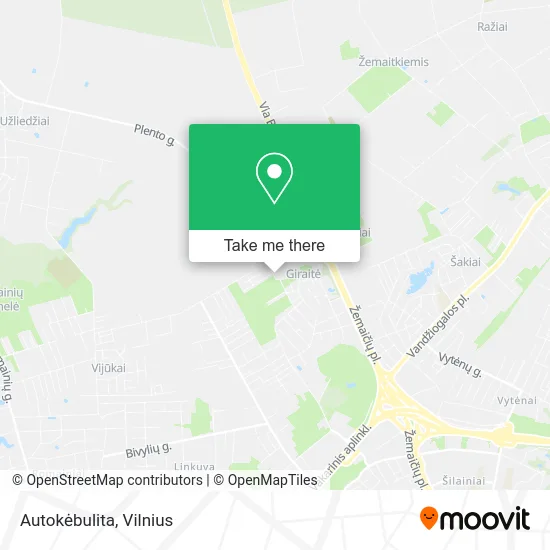 Карта Autokėbulita