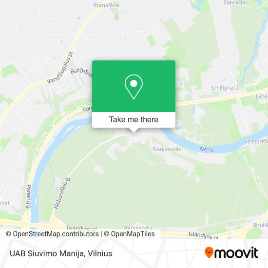 Карта UAB Siuvimo Manija