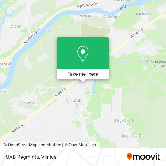 Карта UAB Regminta