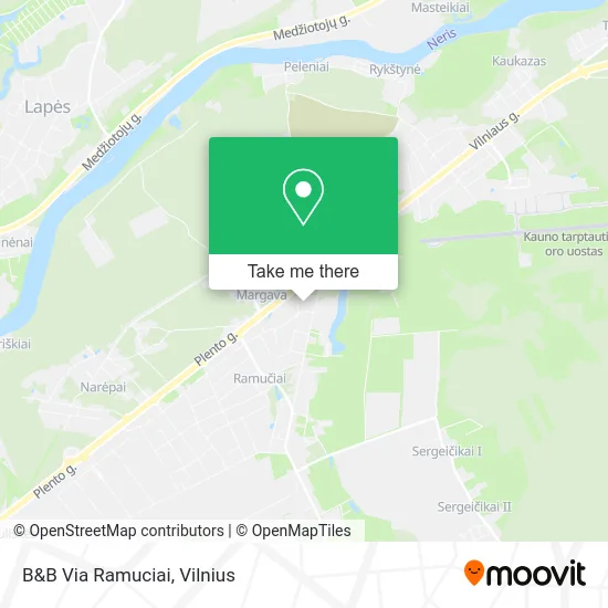 Карта B&B Via Ramuciai