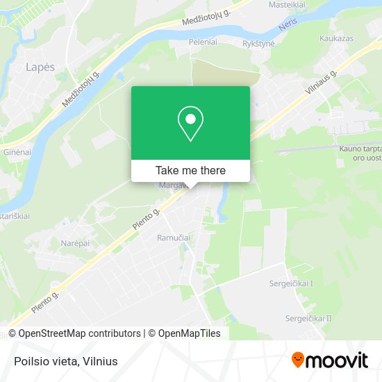 Карта Poilsio vieta