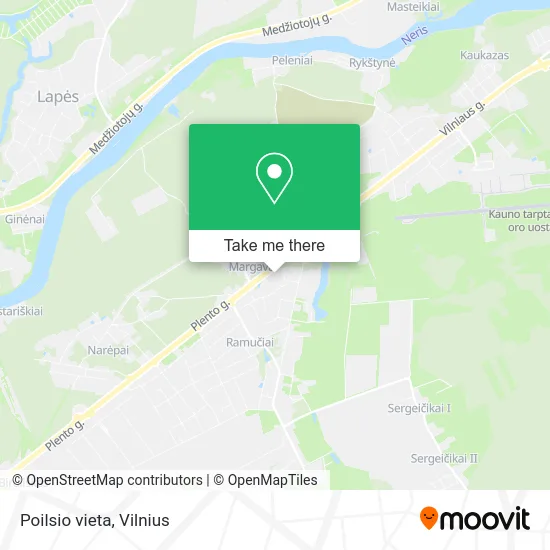 Карта Poilsio vieta