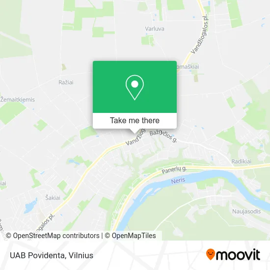 Карта UAB Povidenta