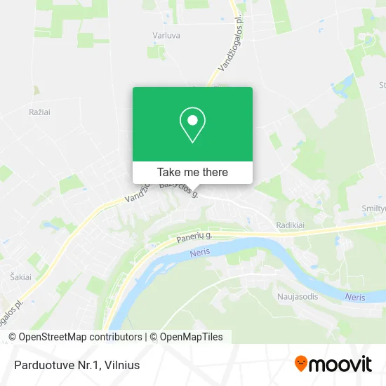 Карта Parduotuve Nr.1