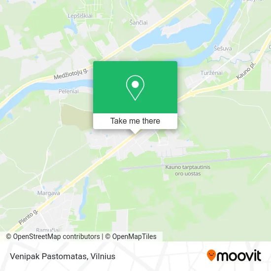 Карта Venipak Pastomatas