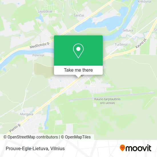 Карта Prouve-Egle-Lietuva