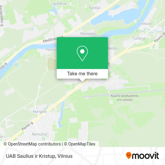 Карта UAB Saulius ir Kristup