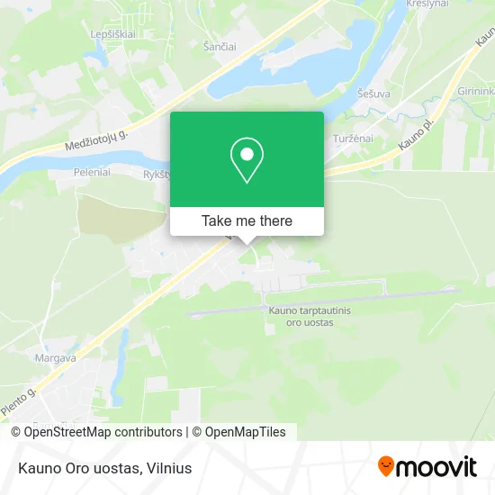 Карта Kauno Oro uostas