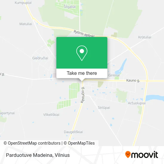 Карта Parduotuve Madeina