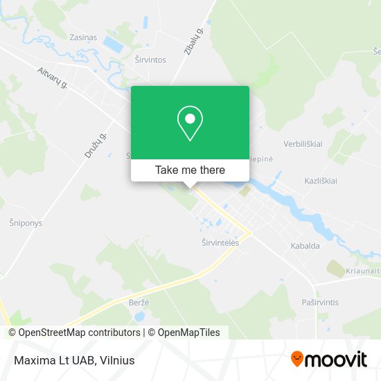 Карта Maxima Lt UAB