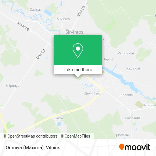 Карта Omniva (Maxima)