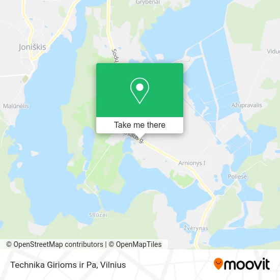 Карта Technika Girioms ir Pa