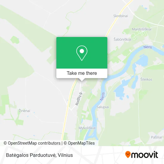 Карта Batėgalos Parduotuvė