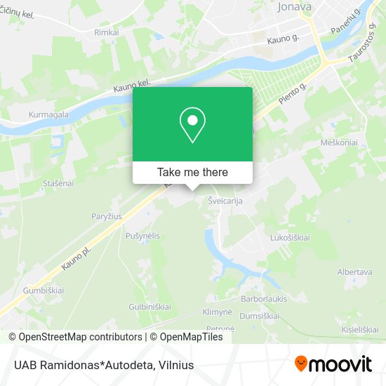 Карта UAB Ramidonas*Autodeta