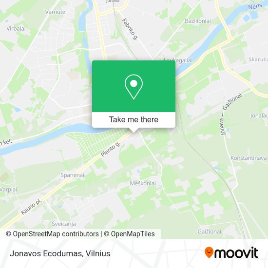 Карта Jonavos Ecodumas