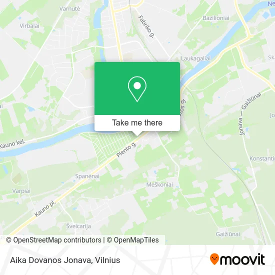 Карта Aika Dovanos Jonava