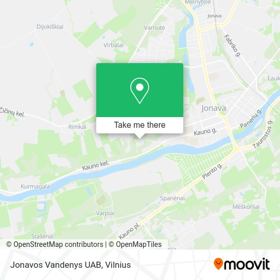 Карта Jonavos Vandenys UAB