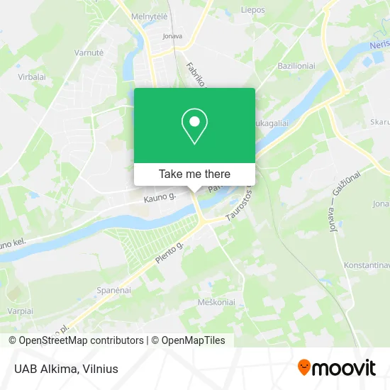 Карта UAB Alkima