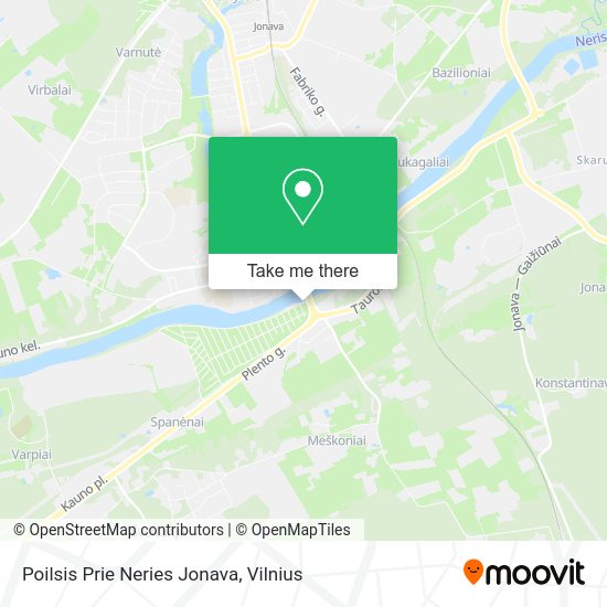 Карта Poilsis Prie Neries Jonava