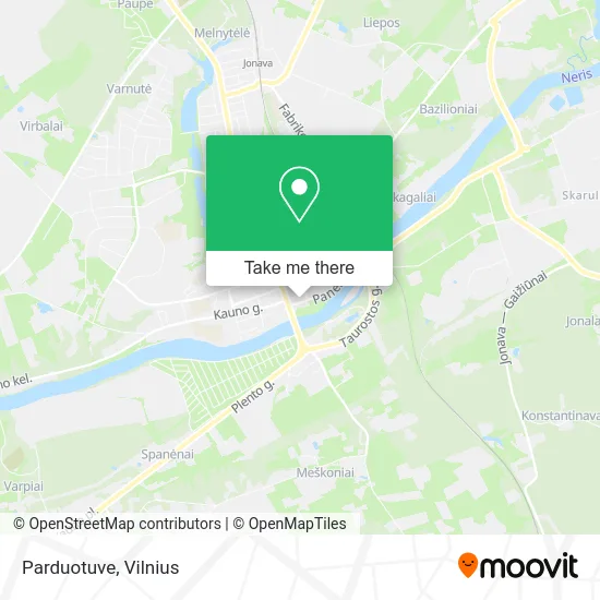 Карта Parduotuve