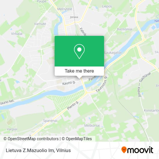 Карта Lietuva Z.Mazuolio Im