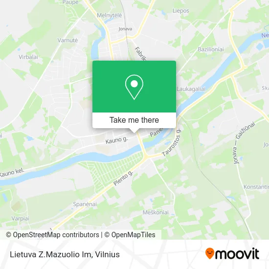 Карта Lietuva Z.Mazuolio Im