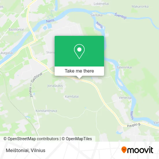 Карта Meištoniai