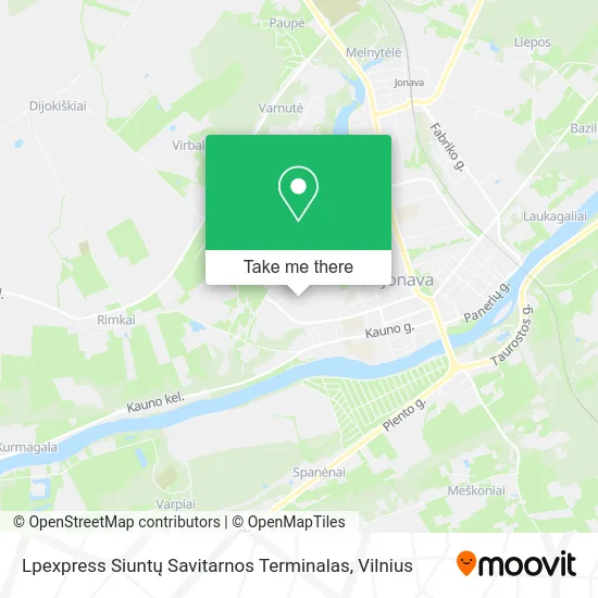 Карта Lpexpress Siuntų Savitarnos Terminalas