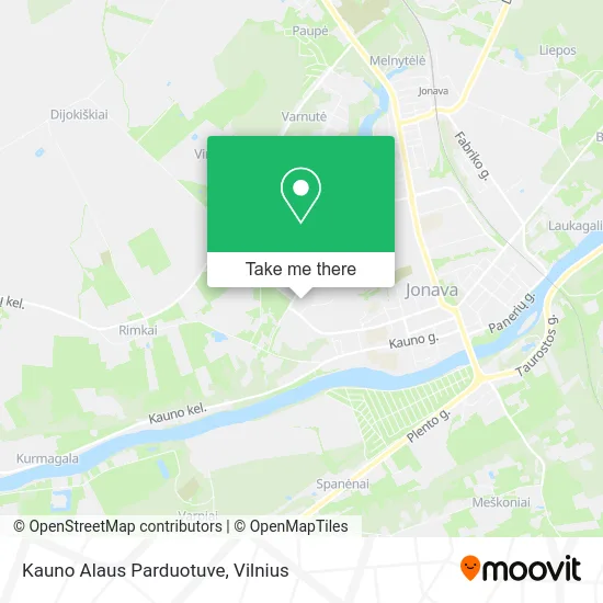 Карта Kauno Alaus Parduotuve