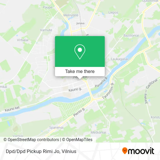 Карта Dpd/Dpd Pickup Rimi Jo