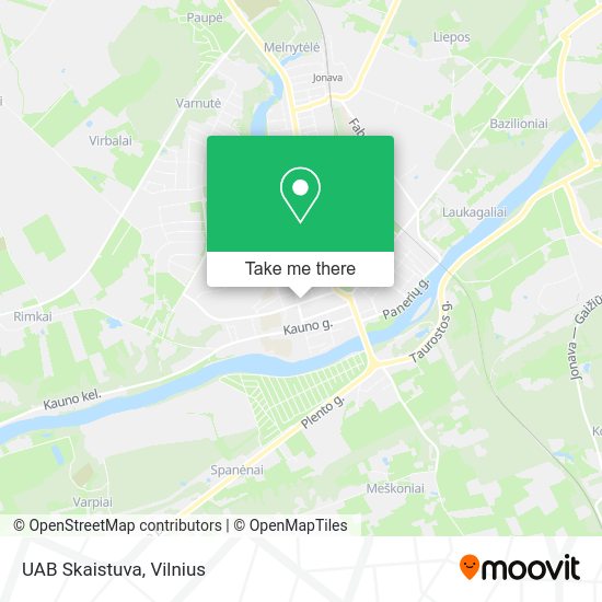 Карта UAB Skaistuva