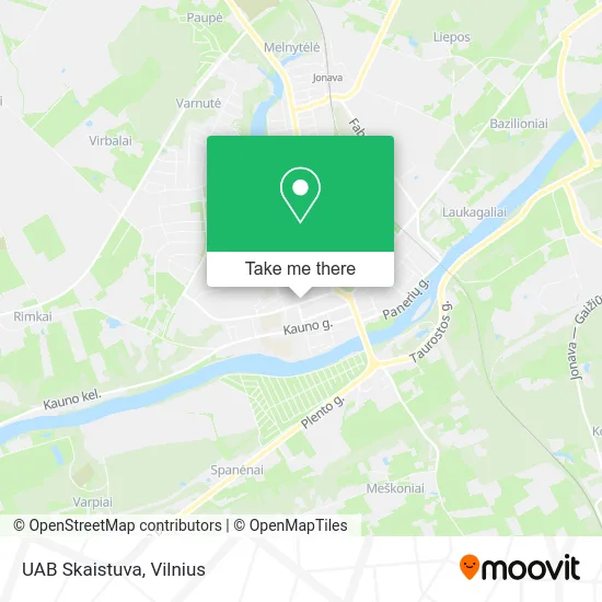 Карта UAB Skaistuva